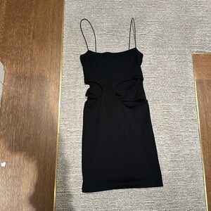 Zara Mini black cut out dress.